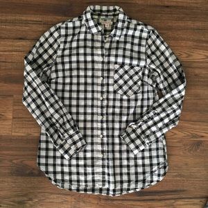 Merona Plaid Collared Shirt M